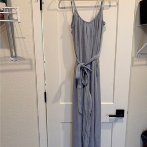 H&M Light Blue Wide Leg Jumpsuit
